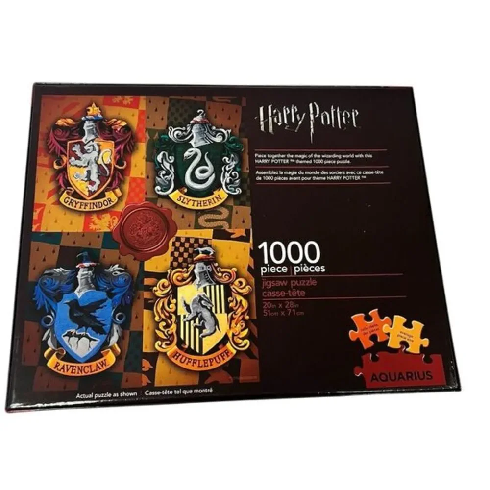 Harry Potter House Crests 1000-Piece Jigsaw Puzzle by Aquarius
